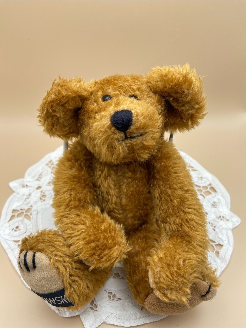 Vintage B Bukowski Teddy Bear with Moving Joints and Head made in Stockholm